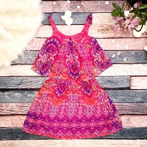 NWOT BCX multi color dress girls size 12